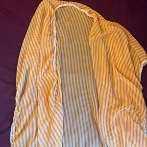 Orange and white cover up